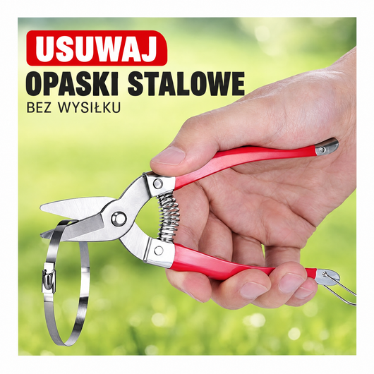 Obcinak do usuwania opasek stalowych